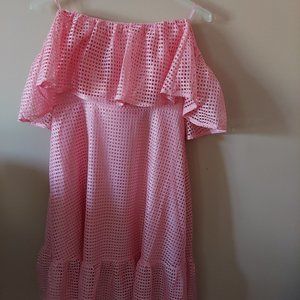 New York and Company Strapless Pink Ladies Dress